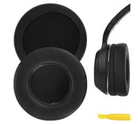 Geekria QuickFit Protein Leather Replacement Almohadillas para Skullcandy Hesh, Hesh 2 Bluetooth Wireless Auriculares Almohadillas, Piezas de reparación de Almohadillas para Auriculares (Negro)