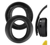 Geekria QuickFit Protein Leather Replacement Almohadillas para Sony Playstation Gold Wireless New Version 2018, PS4 Gold Wireless 500 Million Limited Edition Auriculares de Almohadillas(Negro)