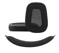 Geekria Reemplazo de Almohadillas de Tela de Malla + Juego de Diadema Compatible con Logitech G633, G635, G933, G935, Piezas de Reparación (Negro)