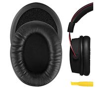Geekria Reemplazo de Almohadillas para los oídos, con compatibilidad con HyperX Cloud Alpha, Cloud Alpha 2, Cloud Alpha Wireless, Cloud Alpha S, Cojines/Cushions, Piezas de reparación (Negro)