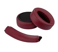 Geekria Reemplazo de Almohadillas para Oídos + Juego de Diadema Compatible con Sony MDR-XB950BT, MDR-XB950B1, Set de Piezas de Reparación (Rojo Oscuro)
