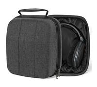 Geekria Shield Case para audífonos de tamaño Grande, Compatible con Sennheiser HD 660s, HD 599 SE, Estuche rígido de Viaje con Almacenamiento para Cables (Gris Oscuro)