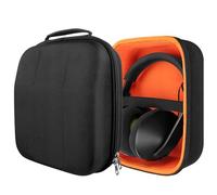 Geekria Shield Case para auriculares Over-Ear grandes, bolsa de viaje de carcasa rígida de repuesto con almacenamiento de cables, compatible con Beyerdynamic DT 880 Pro, funda Sony Pulse Elite (Negro)