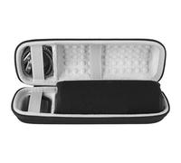 GEEKRIA Shield Estuche para Altavoz Compatible con JBL Flip 7/6 / 5/4 / 3, Estuche de Viaje rígido de Repuesto con Almacenamiento de Cables, a Prueba de Golpes (Negro)