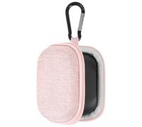 Geekria Shield Estuche para Auriculares Compatible con JBL Vibe Buds 2, Tune Beam, Vibe Beam 2, Tune Buds 2 True Wireless, Funda rígida de Viaje de Repuesto con Almacenamiento de Cable (Rosa)
