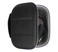 Geekria Shield-Estuche para auriculares para juegos para auriculares planos sobre la oreja-Estuche de viaje ultra rígido con almacenamiento de cable-Compatible con auriculares Sony PS4,INZONEH9(negro)