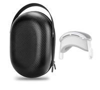 GEEKRIA Shield Estuche rígido de Transporte Compatible con Appl Vision Pro, Estuche de Viaje Compacto a Prueba de caídas y rayones para Vision Pro (Mat Stripes/Negro)