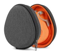 Geekria Shield Funda para Auriculares Compatible con AfterShokz Shokz OpenRun Mini, Air, OpenRun Pro, OpenComm y más, Bolsa de Viaje rígida de Repuesto con Almacenamiento de Cable (Gris Oscuro)