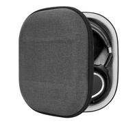 Geekria Shield - Funda para auriculares compatible con Bose, Soundcore, Skullcandy, Panasonic y más, bolsa de transporte rígida de repuesto con almacenamiento de cables (gris)
