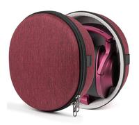 Geekria Shield-Funda para Auriculares Compatible con Sony WH-XB900N,WH-H910N,WHH900N,WH-1000XM4,WH-1000XM3,Bolsa de Transporte de Viaje rígida de Repuesto con Almacenamiento de Cables(Rojo Profundo)