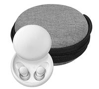 Geekria Shield - Funda para auriculares compatible con Soundcore Sleep A10, funda inalámbrica Bluetooth, bolsa de transporte de viaje de carcasa dura de repuesto con almacenamiento de cables (gris)