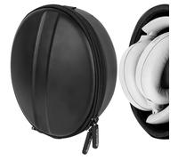 Geekria Shield - Funda para auriculares plegables, bolsa de transporte rígida de repuesto con almacenamiento de cables, compatible con auriculares JBL, JLab, Beats, Mpow (negro)