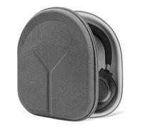 Geekria Shield - Funda para auriculares plegables sobre la oreja, bolsa de transporte de carcasa dura, compatible con auriculares Soundcore, JBL, B&O, Sony (microfibra gris)