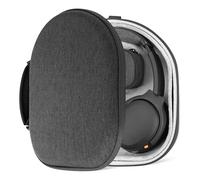 Geekria Shield Funda para Auriculares Tipo Lay Flat, para Diademas, Estuche rígido de Viaje de Repuesto con Almacenamiento de Cables, Compatible con Steelseries, B&W, Skullcandy (Gris)