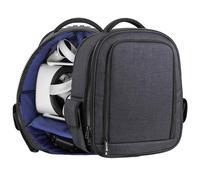 GEEKRIA Shield VR - Funda de transporte para auriculares compatible con Meta Quest 3, 2, Pro, PSVR2, Pico Neo 3, Rift S, Go, HTC VIVE, interior personalizable y cubierta de lluvia, mochila de gran