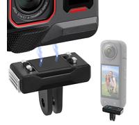 GEEKRIA Soporte adaptador magnético compatible con Insta360 X5, Ace Pro 2, Ace Pro, Ace, cámara de acción, adaptador de liberación rápida, accesorios adecuados para trípode, selfie, vlogging (negro)