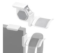 GEEKRIA Soporte de Auriculares con Pinza para Monitor, Colgador para Headset Gaming de Pantalla, Gancho, Compatible con Sennheiser, Bose, Beats, Razer, HyperX, Sony (Blanco/Pack de 2)