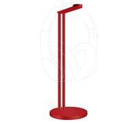 GEEKRIA Soporte de Auriculares de aleación de Aluminio para Auriculares Over-Ear y headsets Gaming, Colgador para Escritorio con Base Resistente, Compatible con Bose y Sennheiser (Rojo)