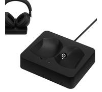 GEEKRIA Soporte de carga para auriculares, compatible con Sony WH-1000XM6 / 1000XM5, base magnética de resina impresa en 3D, base de auriculares para juegos (negro)