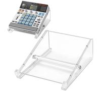 Geekria Soporte de escritorio acrílico para sampler de audio, compatible con Akai Professional MPC Sample portable groovebox, diseño ergonómico de ángulo de inclinación