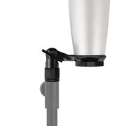 GEEKRIA Soporte de micrófono for Creators para micrófonos con rosca de 22 mm/0,9 pulgadas, compatible con el soporte de ajustable Samson C01U Pro, rígido para micrófono (negro)