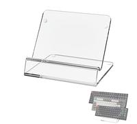 Geekria Soporte de pantalla para teclado, soporte de teclado mecánico acrílico para teclado de computadora de 60%, 75%, 80%, 96% (transparente)