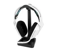 Geekria Soporte de TPU para auriculares sobre la oreja, soporte para auriculares de juegos, colgador de escritorio con base sólida y pesada compatible con Sennheiser 202 II, HD598, Sony MDR7506