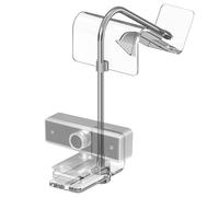 Geekria Soporte de Webcam para Pantalla Central/Mitad de metacrilato, coloca la Webcam Donde Quieras en el Monitor o portátil, Compatible con Logitech MX Brio, C920x, C922, C930 (Transparente)