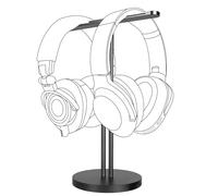 GEEKRIA Soporte Doble de aleación de Aluminio para Auriculares supraaurales, Soporte para Auriculares para Juegos, Colgador de Escritorio con Base sólida y Pesada, Compatible con Beats, Bose, Sony, A