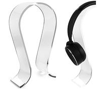 GEEKRIA Soporte para Auriculares con diseño Claro Clear Omega, para Auriculares sobre la Oreja, Soporte para Gaming, Perchero de Escritorio, 互換性 con Bose, Marshall, Jabra, JBL, ATH, Sony, AKG