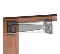 GEEKRIA Soporte para debajo del escritorio compatible con PS5 Pro/PlayStation 5/5 Slim Disc y consola de edición digital, más consolas de juegos, soporte de aleación de aluminio para accesorios de