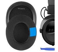 Geekria Sport Cooling Gel Reemplazo de Almohadillas para Orejeras para HyperX Cloud Stinger/Cloud Flight/CloudX/Cloud II/Cloud III/Cloud Alpha/Cloud Core/Mix, Almohadillas (Negro)