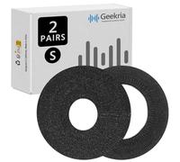 GEEKRIA Sweater Earpads Cover for Sony WHCH500, ZX100, ZX110NC, ZX110, ZX300, ZX310AP, Y50BT, Y50BTBL / Stretchable Knit Fabric Earcup Protectors/Fits 1.57-3.14 Inches Headphones (Black)