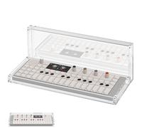 Geekria Synthesizer - Funda protectora de acrílico transparente, cubierta antipolvo de cierre magnético, compatible con sintetizador portátil Teenage Engineering OP-1 Field/OP-1/OP-XY (transparente)