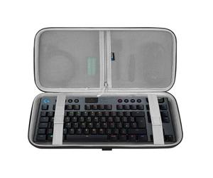 GEEKRIA Tenkeyless TKL Estuche para Teclado, Estuche rígido de Viaje para 80% Compact 87 Key Computer Mechanical Gaming Teclado portátil inalámbrico, Compatible con Logitech G Pro G915 TKL