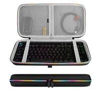 Geekria Tenkeyless TKL Funda de teclado, bolsa de viaje de escala dura para 80% 87 teclas teclado mecánico para juegos, compatible con Logitech G Pro, Razer Huntsman Tournament Edition TKL (RGB)