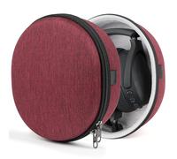 Geekria UltraShell - Funda para auriculares compatible con Skullcandy Crusher EVO, Crusher ANC, Hesh 3, funda rígida de repuesto para bolsa de transporte con cable de almacenamiento (Moab Rojo)