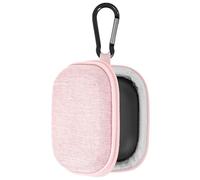Geekria UltraShell Funda para Auriculares Jabra Elite 75t, Elite 65t Alexa habilitado para Auriculares Bluetooth, Bolsa de Viaje portátil Elite75t Estuche de Almacenamiento para Auriculares (Rosa)