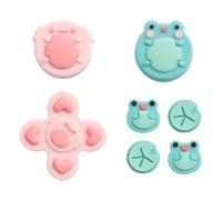 GeekShare ABXY - Funda Adhesiva de Silicona con Forma de Cruz, Compatible con Interruptor/OLED Frog y Axolotl