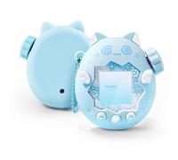 GeekShare Funda de silicona compatible con Tamagotchi Paradise, funda blanda, tapas de botones, cadena de perlas y pegatinas, piel resistente a los arañazos, juego de agarre cómodo (círculo de gato