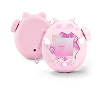 GeekShare Funda de silicona compatible con Tamagotchi Paradise, funda protectora suave, tapas de botones, cadena de perlas y pegatinas, piel resistente a los arañazos, juego de agarre cómodo (Gato