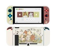 GeekShare Funda Protectora para Switch, Funda Delgada con Tema de Conejo, Carcasa Protectora de PC Dura Antiarañazos, Temporada de Jardín