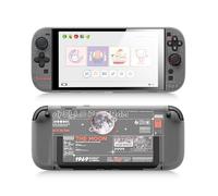 GeekShare Funda rígida compatible con Switch 2 (2025), funda protectora acoplable antiarañazos para Switch 2 con joystick desmontable, The Moon (blanco esmerilado)