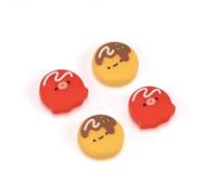 GeekShare Lindas tapas de agarre para pulgar compatibles con Nintendo Switch/OLED/Switch Lite, cubierta de balancín de joystick de silicona suave, 4PCS-Takoyaki