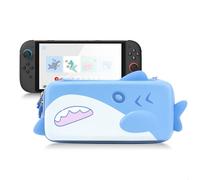 GeekShare Portable Carrying Case Compatible with Switch 2 (2025), Hard Storage Bag with 12 Game Card Slots, Cute Travel Case for Switch 2 Console and Accessories, Shark
