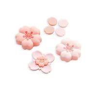 GeekShare Sakura Cross D-Pad - Juego de tapas de agarre para pulgar compatibles con Switch 2, botones ABXY para Switch 2, color rosa cereza