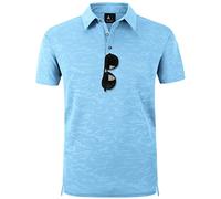 geeksport Polos Hombre Manga Corta Tenis Regular Fit Camiseta Hombre Deporte Secado Rápido Transpirable Polo Verano Al Aire Libre Golf Polos