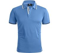 geeksport Polos Hombre Manga Corta Tenis Regular Fit Camiseta Hombre Deporte Secado Rápido Transpirable Polo Verano Al Aire Libre Golf Polos