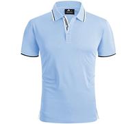 geeksport Polos Hombre Manga Corta Tenis Regular Fit Camiseta Hombre Deporte Secado Rápido Transpirable Polo Verano Al Aire Libre Golf Polos