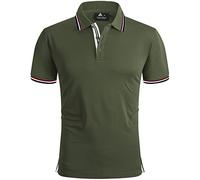 geeksport Polos Hombre Manga Corta Tenis Regular Fit Camiseta Hombre Deporte Secado Rápido Transpirable Polo Verano Al Aire Libre Golf Polos